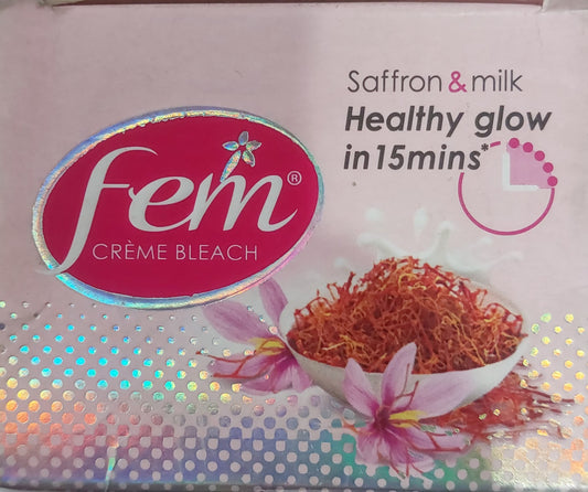 fem Creme Bleach Saffron & Milk